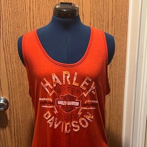 Harley-Davidson Red Vintage Logo Tank